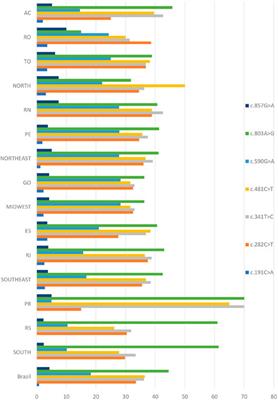 Human N-acetyltransferase 2 (NAT2) gene variability in Brazilian populations from different geographical areas